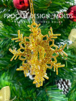 3D snowflake ornament mold #2