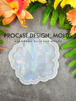 Holographic flower coaster mold (4.5")