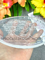 Flower lady coaster mold #1 (5 inches)