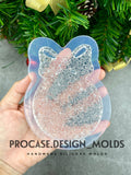 Druzy Christmas ball ornament mold #2