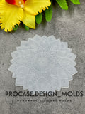 Leaf mandala inlay mold