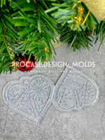 3D heart ornament mold #7