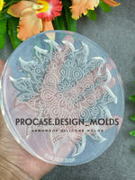 Sun mandala coaster mold