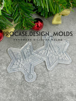 3D Christmas star ornament mold #5