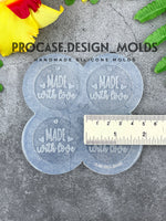 B - Grade mold - Made with love tag mold (round 1.5")