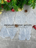 3D Christmas ornament collection - Set of 4 pcs. (1 design/each)