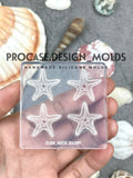 Starfish earrings silicone mold.