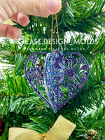 3D heart ornament mold #7