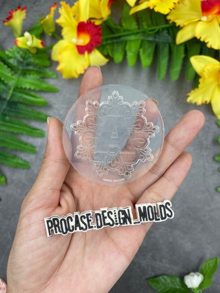 Destash mold - A letter Mandala alphabet mold (Keychain mold)