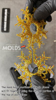 3D snowflake ornament mold #10