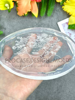 Flower lady coaster mold#2 (5 inches)