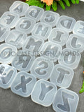 Reverse alphabet mold(Available in each letter individually or as a whole set(A-Z 26 letters)