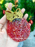 Druzy Christmas ball ornament mold #2