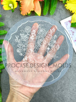 Flower lady coaster mold#2 (5 inches)