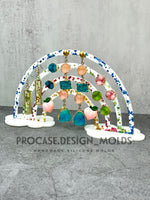 Rainbow earring stand mold