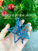 Destash Mold - 3D Christmas star ornament mold #5