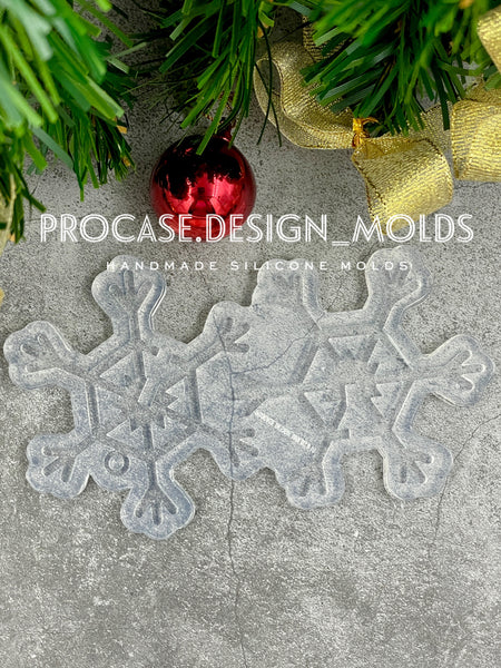 3D snowflake ornament mold #10