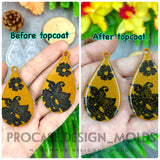 Tropical earring mold (Teardrop 2 inches)