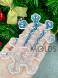 3D snowflake ornament mold #10