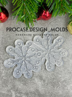 3D snowflake ornament mold #13