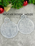 3D Christmas ball ornament mold #8