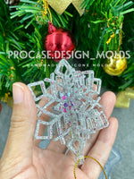 3D snowflake ornament mold #1