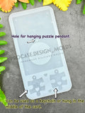 You are my missing piece card mold.(Letter mold) with 2 puzzles perfect for keychains.