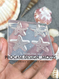 Starfish earrings silicone mold.