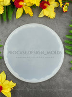 14 inch / Deep 10 mm. Geode tray silicone mold