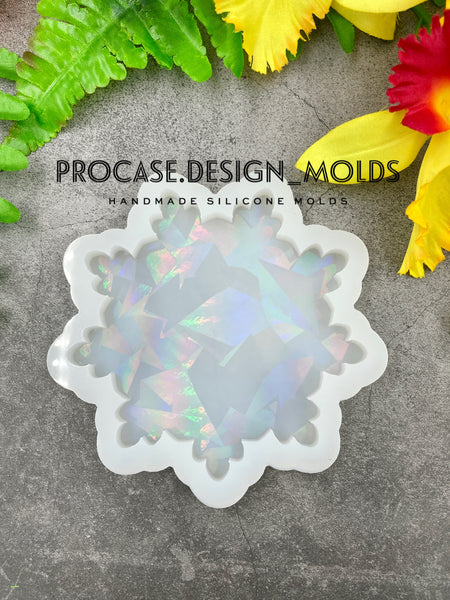 Holographic coaster mold (4.5")