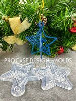 3D Christmas star ornament mold #5