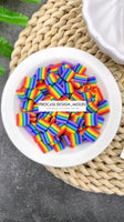 Rainbow polymer clay - 10 grams / bag