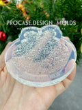 Druzy Christmas ball ornament mold #1