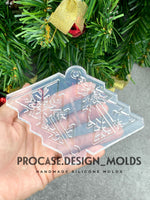 3D Christmas tree ornament mold #9