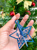 3D Christmas star ornament mold #5