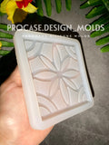 Holographic flower coaster mold (4")