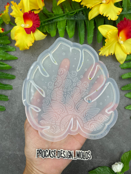 Destash mold - Monstera coaster mold (5 inches)