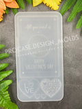 All you need is love card mold with 2 heart pendants perfect for keychains.(Letter mold)