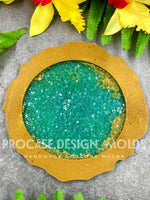 4.7 inch round druzy insert mold