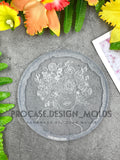 Flower lady coaster mold#2 (5 inches)