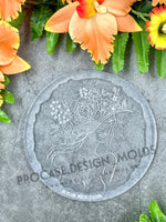 Flower lady coaster mold#8