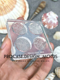 Sand dollar earring mold