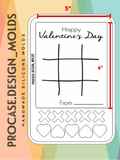 Valentines Tic Tac Toe mold