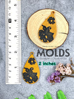 Tropical earring mold (Teardrop 2 inches)