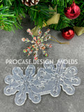 3D snowflake ornament mold #12