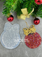 Druzy Christmas ball ornament mold #2