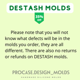 Destash mold - G letter Alphabet mandala ornament molds (Available in each letter individually