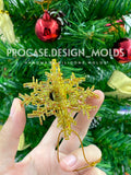 3D snowflake ornament mold #2