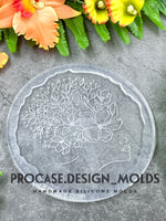 Flower lady coaster mold#6