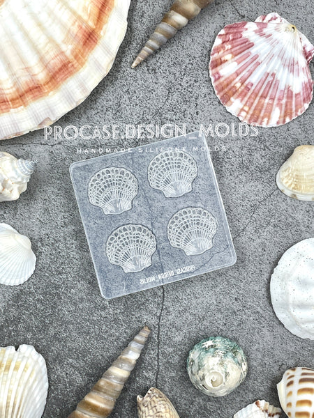 Seashell earrings mold.